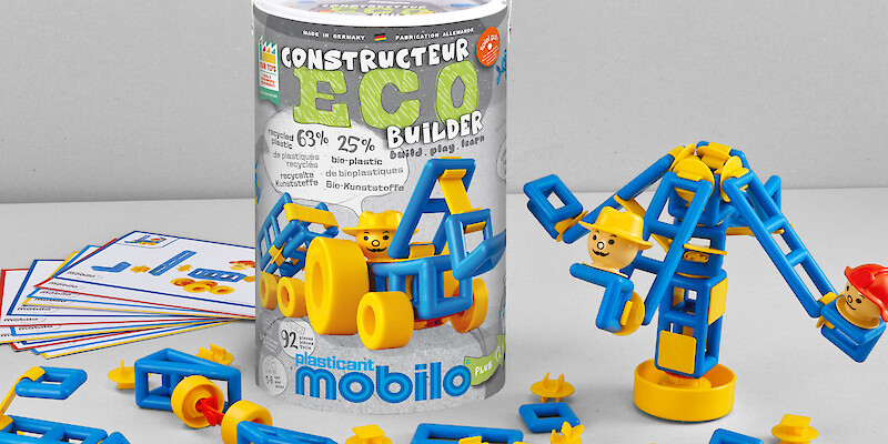 plasticant mobilo ECO BUILDER | 92 nachhaltige Bausteine für 1-3 Kinder