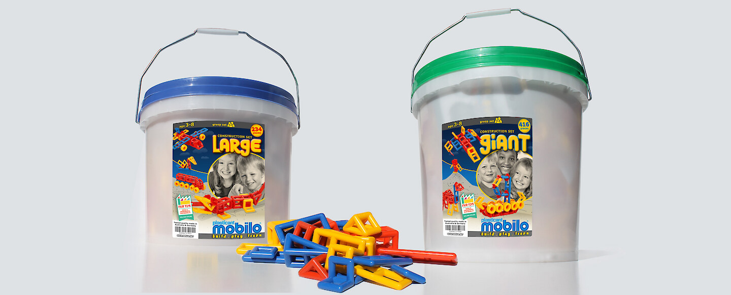 plasticant mobilo – giant and large bucket with geometric pack